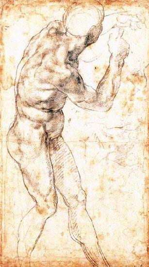 Michelangelo Buonarroti Male Nude Germany oil painting art
